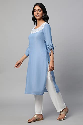 Aurelia Women Cotton Regular Kurta-Pants