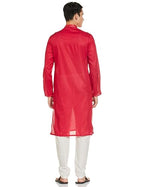 Manyavar Cotton Solid Casual Kurta Set For Men