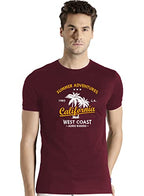 ADRO Summer Adventures California Mens Printed T-Shirt (RNR-M-CLL-MR_Maroon_M)