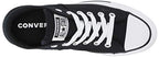 Converse Women's Chuck Taylor All Star Madison Low Top Sneaker, Black/White/Black, 9.5 M US
