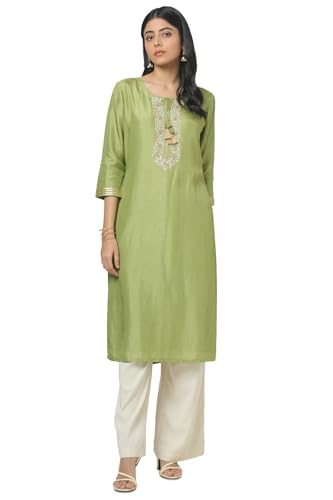 Soch Women Silk Blend Kurta with Beads