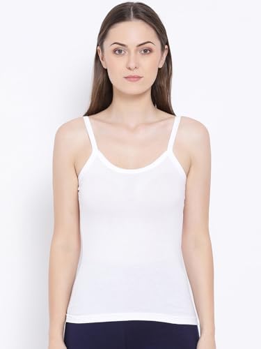 Rupa Softline Regular Fit Women Super Combed Cotton Camisole, Under-Shirt, Stretchable and Body-Hugging, Solid Color,Pack of 5 (