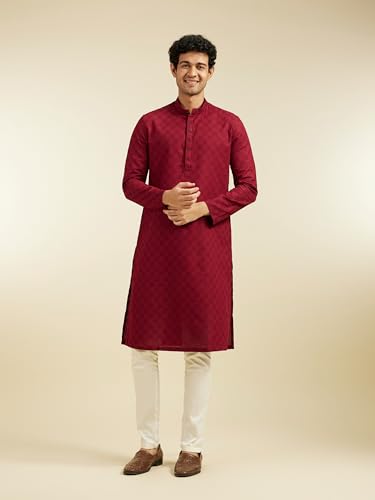 Diwas By Manyavar MenS Cotton Textured Kurta