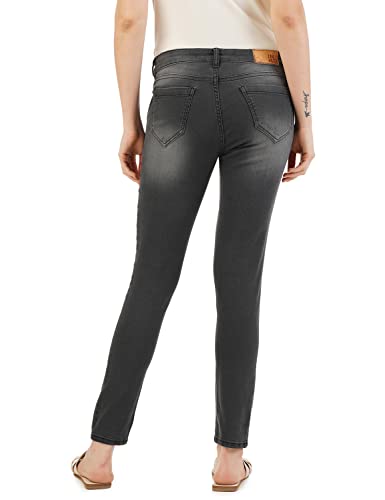 INKD Womens Stretchable Skinny Fit Jeans Graphite