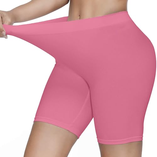 KYDA Womens Anti Bacterial Cycling Shorts, Under Skirt Biker Shorts, High Waist Stretchable Yoga Shorts & Gym Workout Skin Fit 