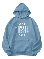 TAGDO Mens Printed Hooded Neck Hoodie (RF-Humble-HDY-2014-Aqua-XL)