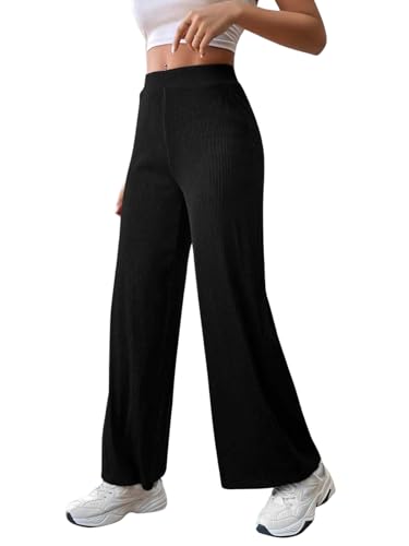 GRECIILOOKS Regular Fit Trouser for Women (Gl-Tr954-Medium-Black)