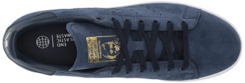 adidas Originals Men's Stan Smith Sneaker, Collegiate Navy/White/Gold Metallic, 7