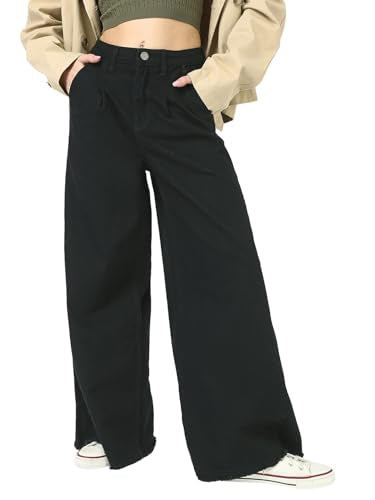 Bewakoof WomenS Washed Flared Pure Cotton Jeans_662161_Black_28