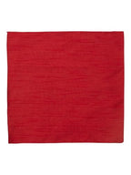 Manyavar MenS Art Silk Solid Pocket Square (Red)