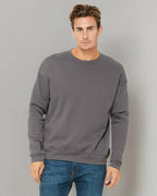 Unisex Drop Shoulder Fleece - WHITE - XS(D0102H7W942)