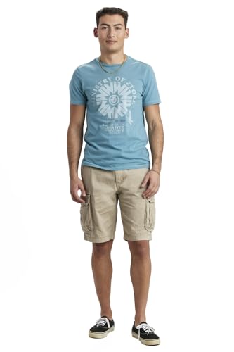 Unionbay Men's Survivor Belted Cargo Short, Desert, 36