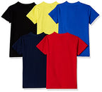 T2F Boys Cotton Regular Fit T-Shirt(Pack of 5)