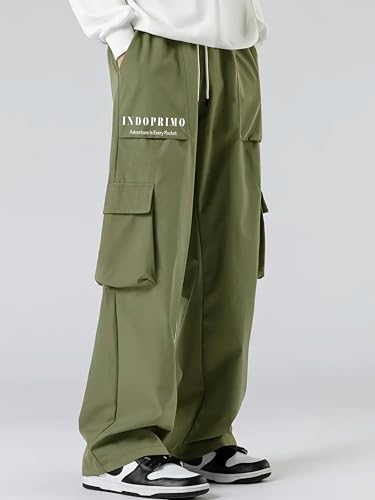 Indoprimo Regular Casual Pants (Miami-Cargo Men_Mahendi
