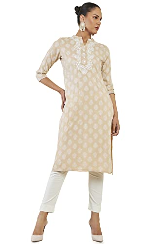 Soch Women Rayon Block Print Kurta