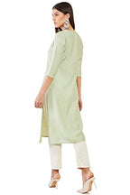 Soch Women Green Viscose Embroidered Kurta