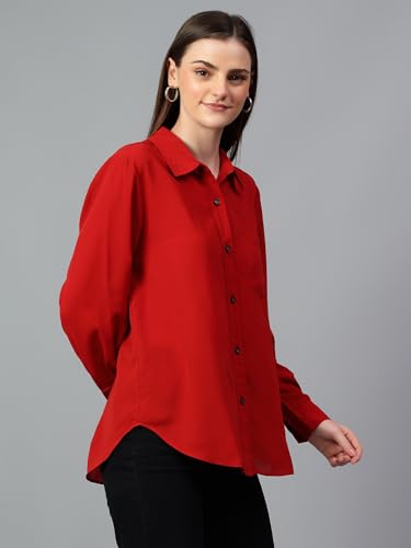 KOTTY Womens Oversized Cotton Blend Shirt