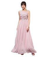 Miss Chase WomenS Boat Neck Sleeveless Embellished Regular Dress (Mcss24D97-51-234-04, Pink, M)