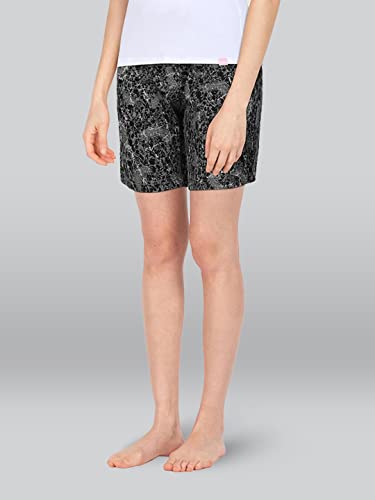 Lyra Pure Cotton Printed Night Shorts For Women