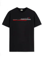 ADRO Mens Graphic Printed 100% Cotton T-Shirt - Regular Fit, Printed T-Shirts for Men (RN24-RAC-BL_Black_L)