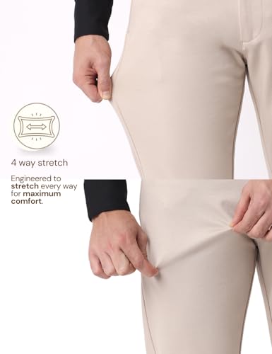 Fyltr MenS Casual Trousers - Fourway Stretch Pants | Slim Fit | Trousers For Men | Stretchable Formal Pant Trouser | Soft & Comf
