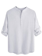 BE ACTIVE Mens Solid Linen Blend Short Kurta with Mandarin Collar || Short Kurta for Men Cotton || Stylish Short Kurta || Short