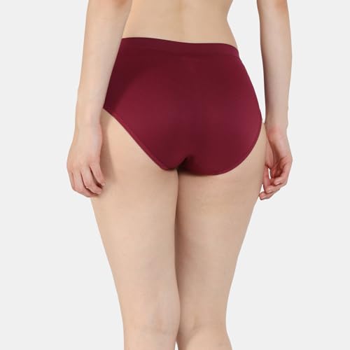 Zivame Womens Pure Cotton Classic Solid Hipster Panties (Pack of 3) (ZI2539-Anthracite Rhodendron Roebuck_Anthracite