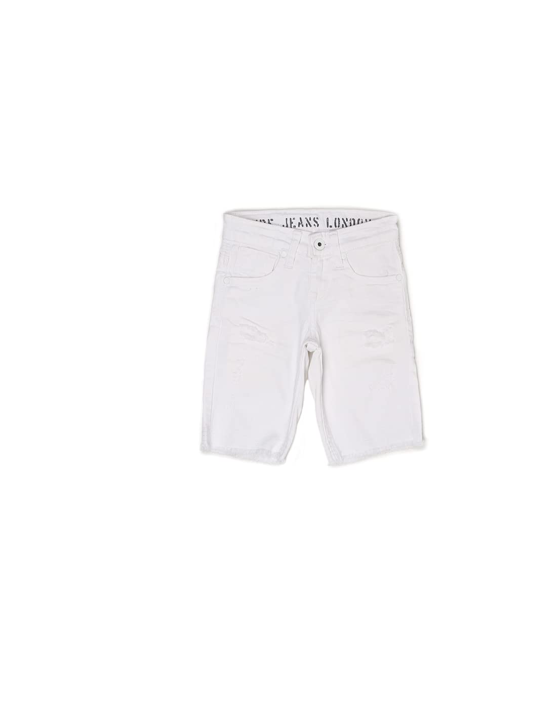 Pepe Jeans BoyS Chino Shorts (Pb800624P57_White_7 8 Years)