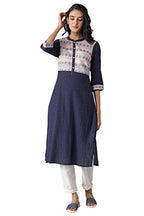 Aurelia Women'S Cotton Geometric Regular Kurta (22Fea12859-702276_White_Xs)