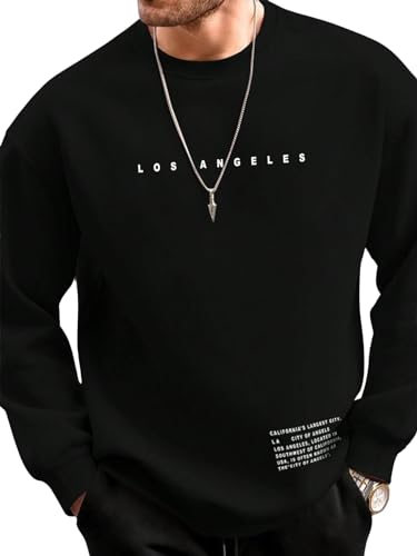Lymio Men Sweatshirts || Sweatshirts for Men || Unisex Sweatshirts (H-30-32) (XL, Black)