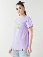Bewakoof Air 1.0 Official Rick and Morty Merchandise Womens Graphic Printed Boyfriend Fit Half Sleeve Round Neck Cotton Slub T-