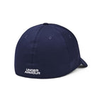 Under Armour Men's Blitzing Cap Stretch Fit, (410) Midnight Navy / / White, Small/Medium