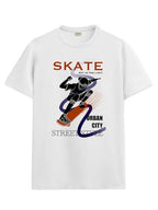 ADRO T Shirts for Boys & Girls | Skate Street Style Printed T-Shirt | Ages 3-14 | 100% Cotton Round Neck Tshirt for Boys |KRN-L2