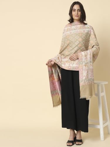 Pashmoda Women Chaman Kaani Woven Design Shawl (Size: 101 X 203 Cms)