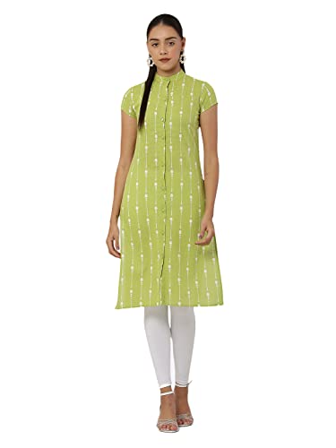 See Design Women'S Cotton Regular Fit Kurta_Sd1602Xxl Lime Green