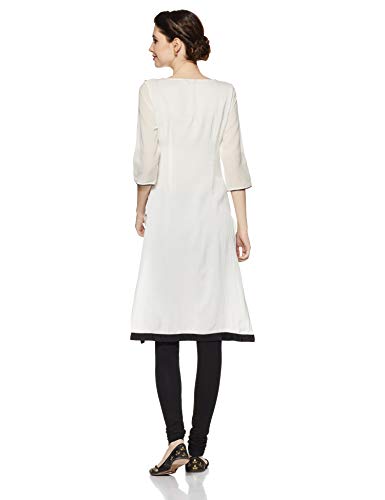 Wishful By W Women'S Straight Kurta (16Fes11026-11373_White_14)