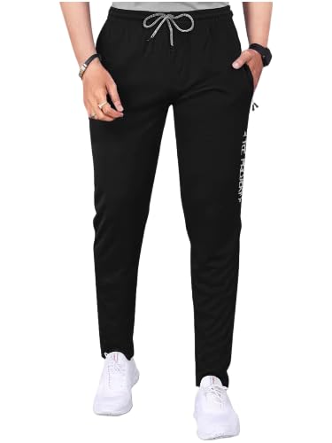 Pinkmint Track Pant For Men Soild Lycra Full Elastic Jogger Track Pant Gym Wear, Home, Yoga.