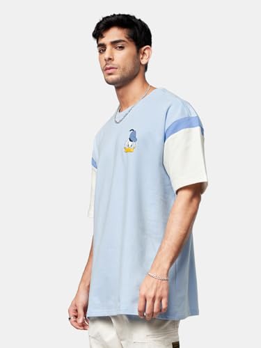 The Souled Store Official Disney: Donald Duck Attitude Men Oversized T-Shirts Multicolour
