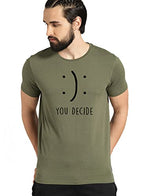ADRO You Decide Mens Printed T-Shirts (RNR-M-DEC-OL_Olive)