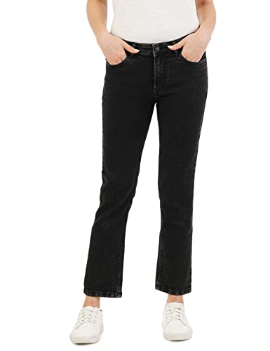 INKD Womens Straight Jeans (INKSS23WJN-022_Black Whack_36)