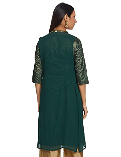 Aurelia Women'S Polyester Kurta Knee-Length Suit-Dress Set