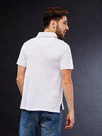 Leriya Fashion Mens Polo-Neck with Zip Closure Type T-Shirt || Half Sleeves Casual T-Shirt for Men || Ragular Wear Classic T-Sh