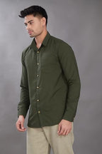 Divisive MenS Solid Slim Fit Shirt