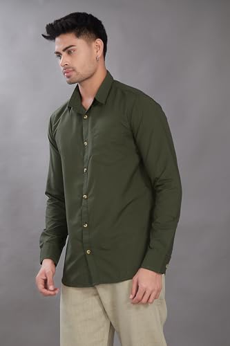 Divisive MenS Solid Slim Fit Shirt