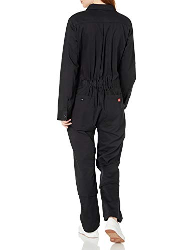 Dickies Women's Long Sleeve Cotton Twill Coverall, Black, Small