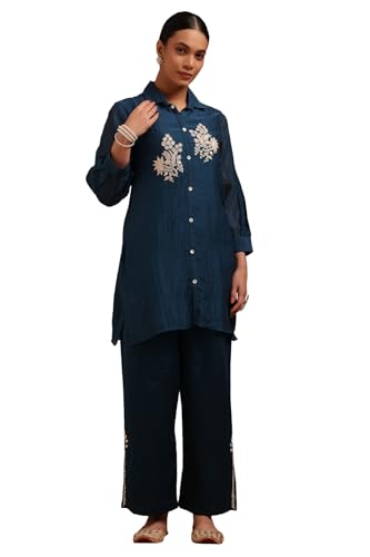Soch Women Chanderi Embroidered Dress