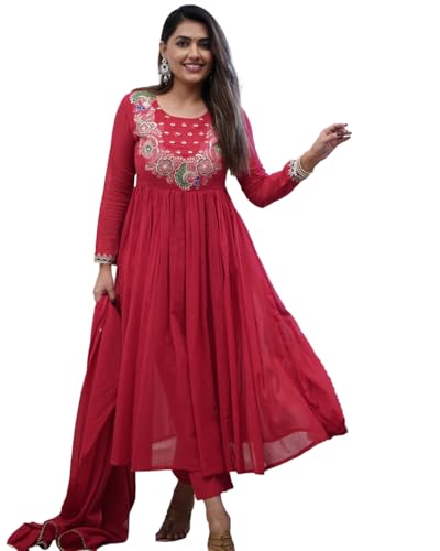 Fashion Basket Chinnon Embroidered Kurta Set For Women