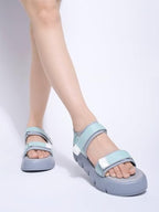 Shoetopia Lightweight Comfortable Trendy Green Sandals For Women & Girls /Uk6-Eu41