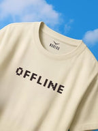 Nobero MenS Solid Oversized Fit T-Shirt (1M-Twrt-C0910-Og_Sand
