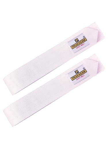 Prakasam Cotton MenS Welcro Dhoti White Color Belt (Large-1.60 Meter) (Pack Of 2)